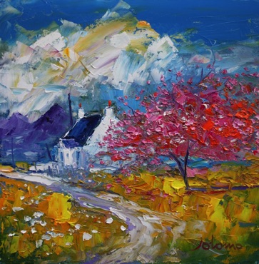 Spring blossoms Isle of Mull 12x12